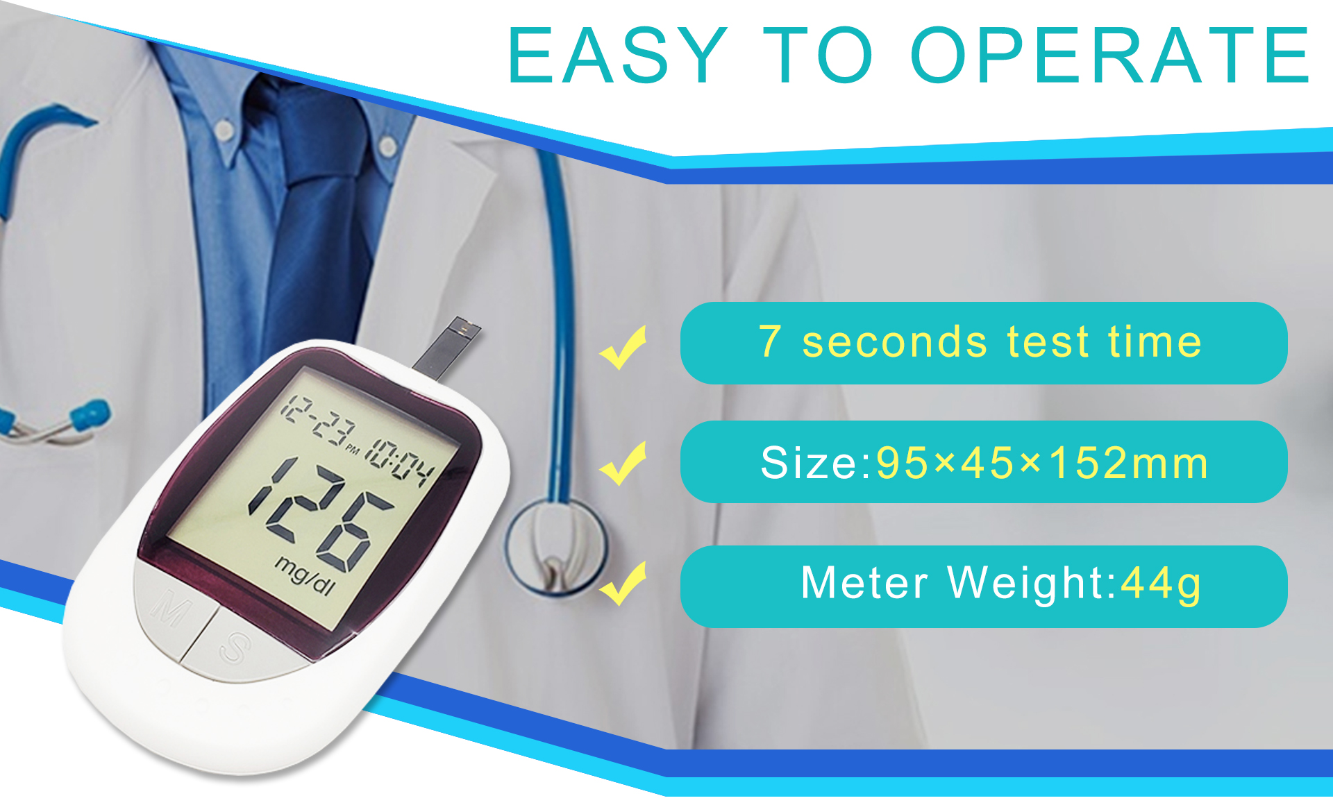 glucometer easy to operate